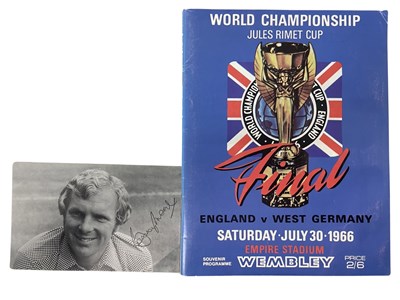 Lot 192 - A 1966 England v West Germany football...