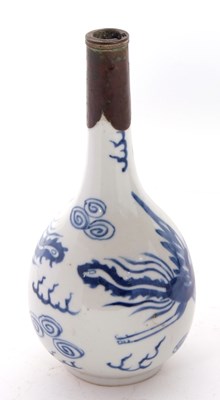 Lot 96 - Chinese porcelain vase with blue and white...