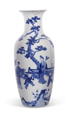 Lot 116 - A large Chinese porcelain vase finely painted...