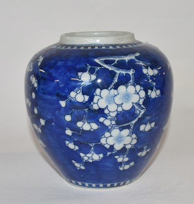 Lot 255 - Chinese porcelain ginger jar 19th Century...