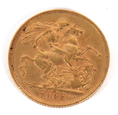 Lot 155 - A 1903 sovereign, 8.0g