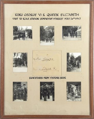 Lot 174 - Visit by George VI and Queen Elizabeth to RAF...