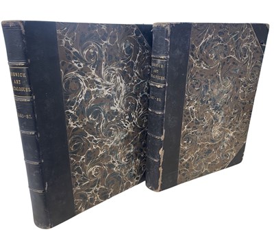 Lot 236 - NORWICH ART CATALOGUES: 2 volumes: 1885-87 and...