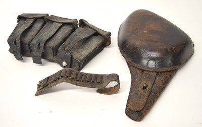 Lot 310 - 20th century leather French lebel 7.62mm...