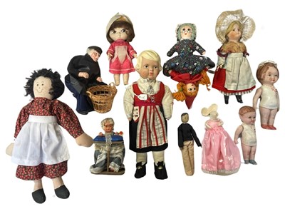 Lot 171 - A mixed lot of various small collectors dolls,...