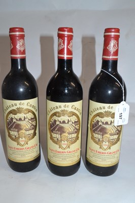 Lot 197 - Three bottles of Chateau de Cantin Saint...