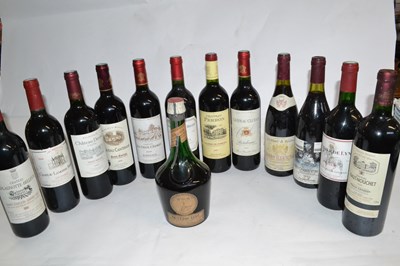 Lot 204 - Twelve bottles of assorted French red wines...