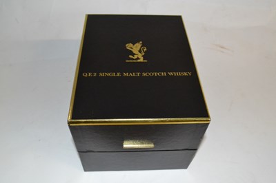 Lot 164 - A boxed decanter of QE2 Single Malt Whisky 12...