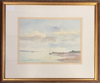 Lot 31 - Ronald Crampton - Mistley, w/c, framed and glazed