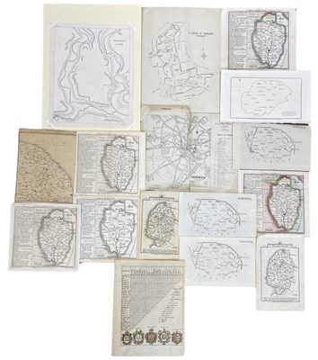 Lot 404 - One packet: Assorted engraved maps and book...