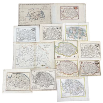 Lot 396 - One packet: Assorted engraved maps and book...