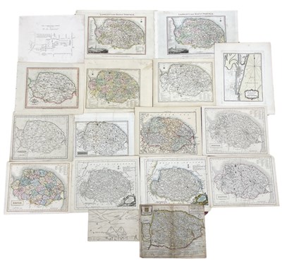 Lot 406 - One packet: Assorted engraved maps and book...