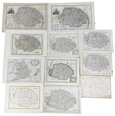 Lot 402 - One packet: Assorted engraved maps and book...