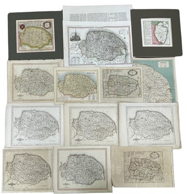 Lot 407 - One packet: Assorted engraved maps and book...