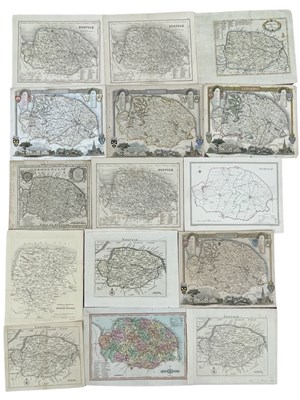 Lot 403 - One packet: Assorted engraved maps and book...