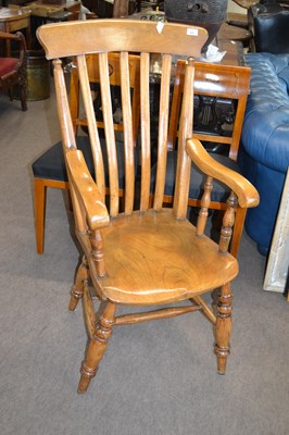 Lot 627 - Victorian elm and ash windsor chair of...