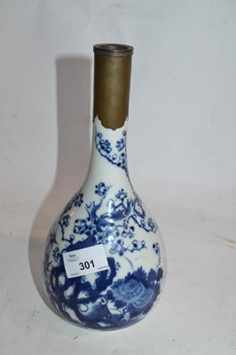 Lot 301 - A Chinese porcelain vase, baluster body with...