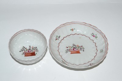 Lot 304 - An 18th Century Chinese porcelain tea bowl and...