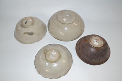 Lot 309 - Group of four Chinese pottery bowls, possibly...