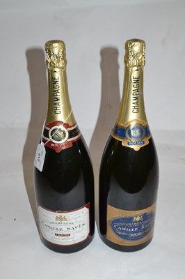 Lot 217 - Two magnums of champagne by Camille Saves, one...