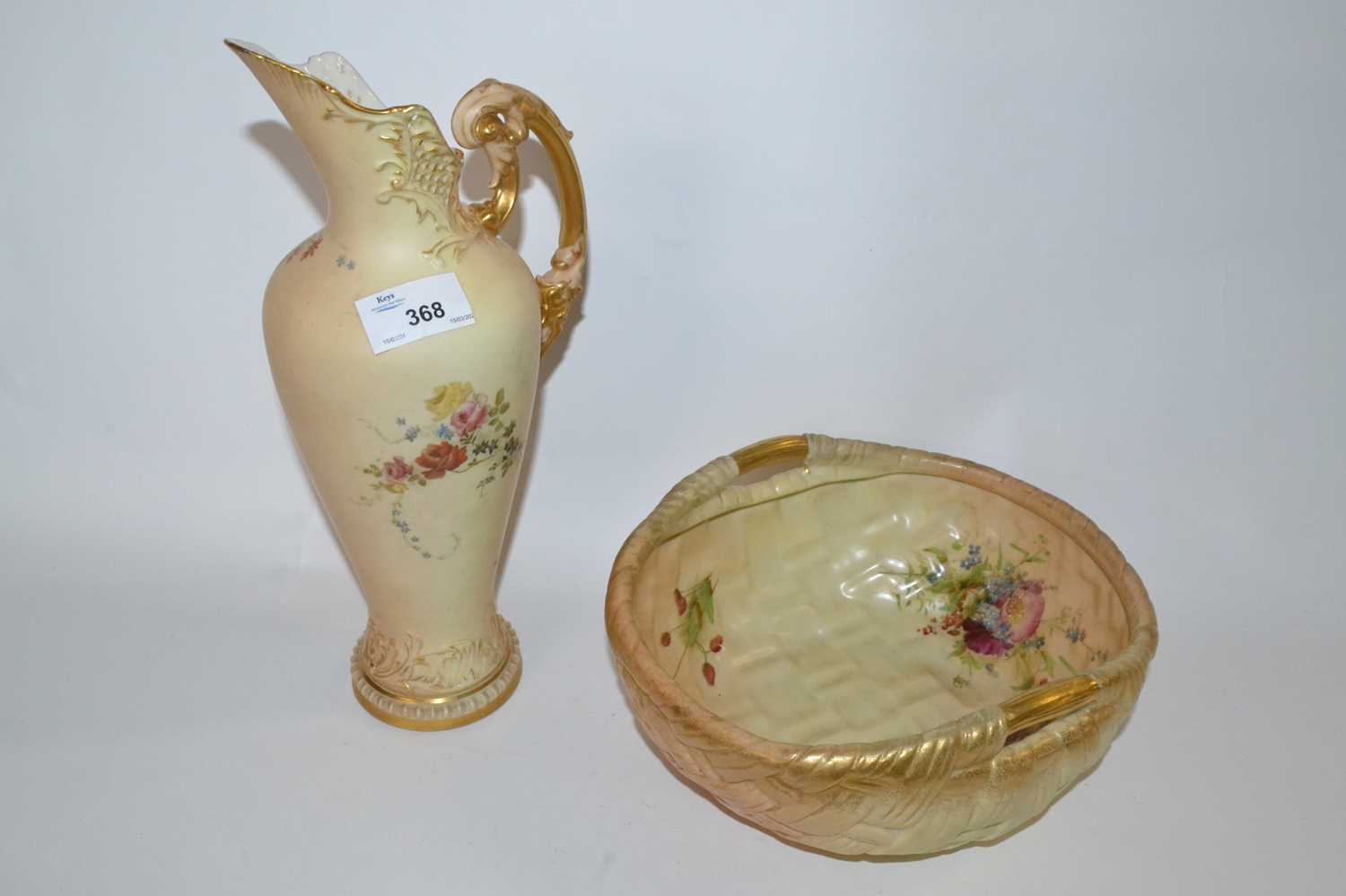 Lot 368 - A Royal Worcester ewer, early 20th Century,...