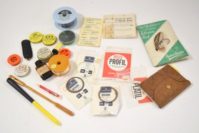 Lot 12 - A bag quantity of various fishing line and...