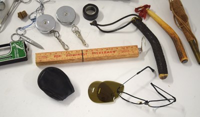 Lot 13 - A small quantity of fishing related items to...