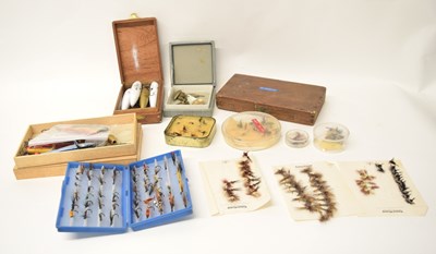 Lot 16 - Quantity of fly fishing salmon, trout, wet...
