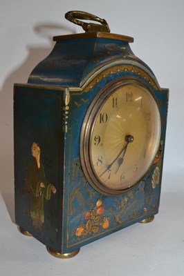 Lot 363 - An early 20th Century mantel clock, the case...