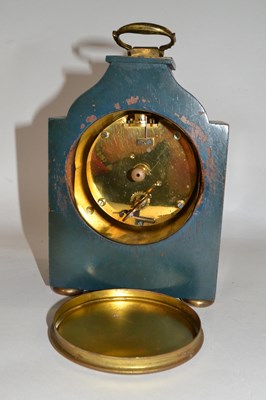 Lot 363 - An early 20th Century mantel clock, the case...