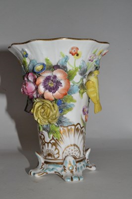 Lot 392 - A 19th Century English porcelain spill vase,...