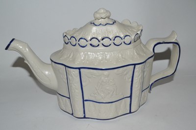 Lot 398 - A 19th Century Castleford Feldspathic teapot...