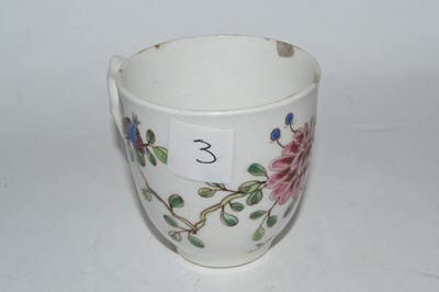 Lot 407 - A Bow porcelain cup circa 1755 with famille...