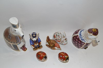 Lot 417 - A Royal Crown Derby group of paperweights...