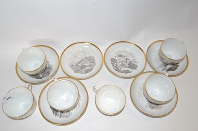 Lot 419 - A group of six early 19th Century cups and...
