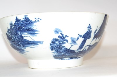 Lot 423 - A large 18th Century Caughley bowl with the...