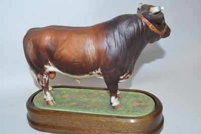 Lot 431 - A Royal Worcester model of a dairy shorthorn...