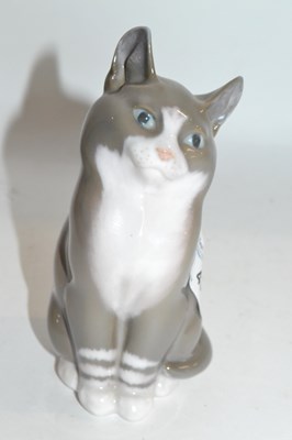 Lot 436 - A Royal Copenhagen model of a cat