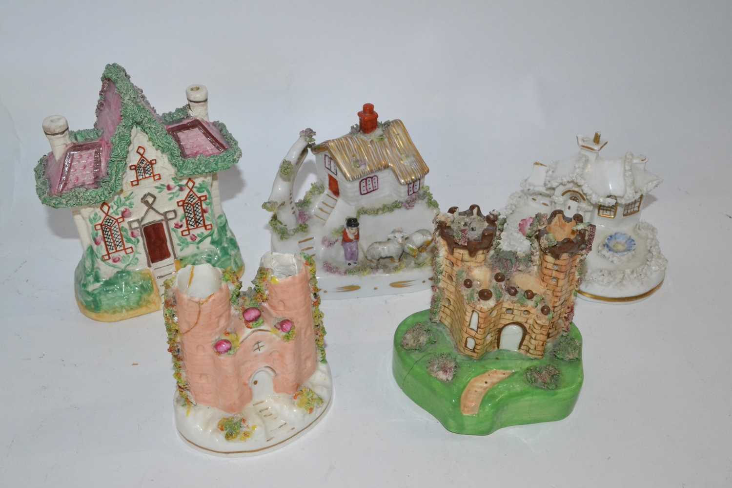Lot 444 - Small group of mainly Staffordshire cottages,...