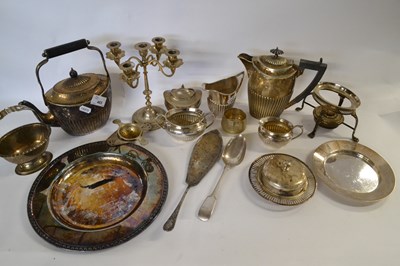 Lot 485 - Quantity of vintage silver plate including...