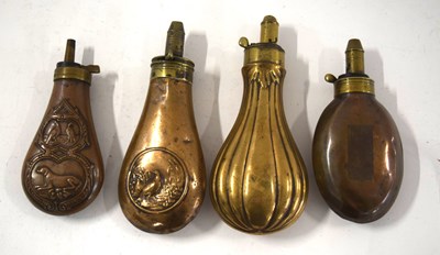Lot 58 - Quantity of 4 brass and copper 19th century...