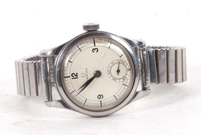 Lot 203 - A stainless steel cased Omega gents wristwatch,...