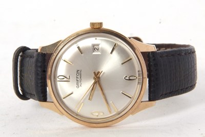 Lot 213 - A 9ct gold Griffon automatic gents wristwatch,...