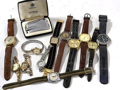 Lot 231 - Mixed Lot: Various wristwatches and a Ronson...