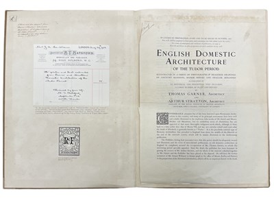 Lot 545 - TUDOR ARCHITECTURE: Plates and extracts from...
