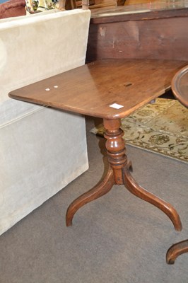 Lot 573 - Georgian oak table with rectangular top,...