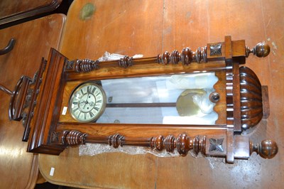 Lot 585 - A late 19th Century Vienna style wall clock...