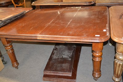 Lot 595 - Victorian mahogany extending dining table on...