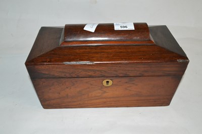 Lot 596 - A Georgian rosewood veneered sarcophagus...