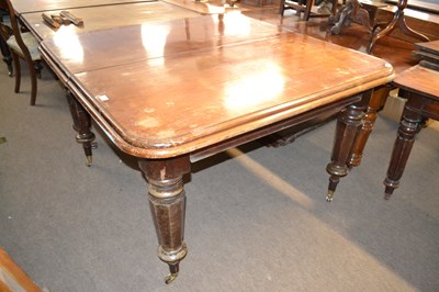 Lot 611 - A Victorian mahogany extending dining table on...